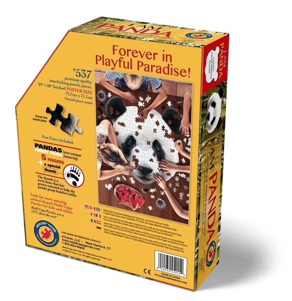 Children's arts and crafts - I AM Puzzle Poster Size: PANDA - MADD CAPP