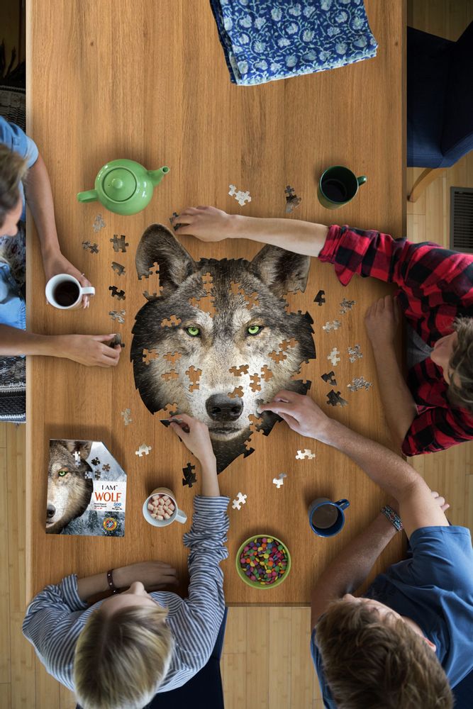 Children's arts and crafts - I AM 300 Puzzle: WOLF - MADD CAPP