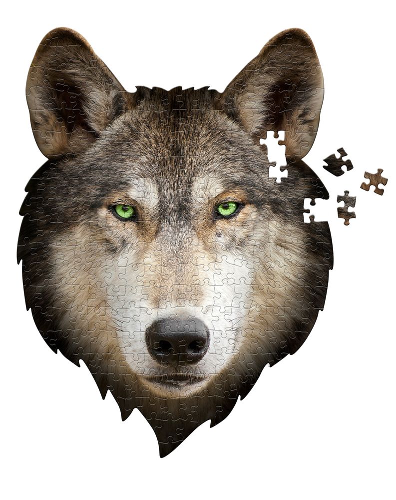 Children's arts and crafts - I AM 300 Puzzle: WOLF - MADD CAPP