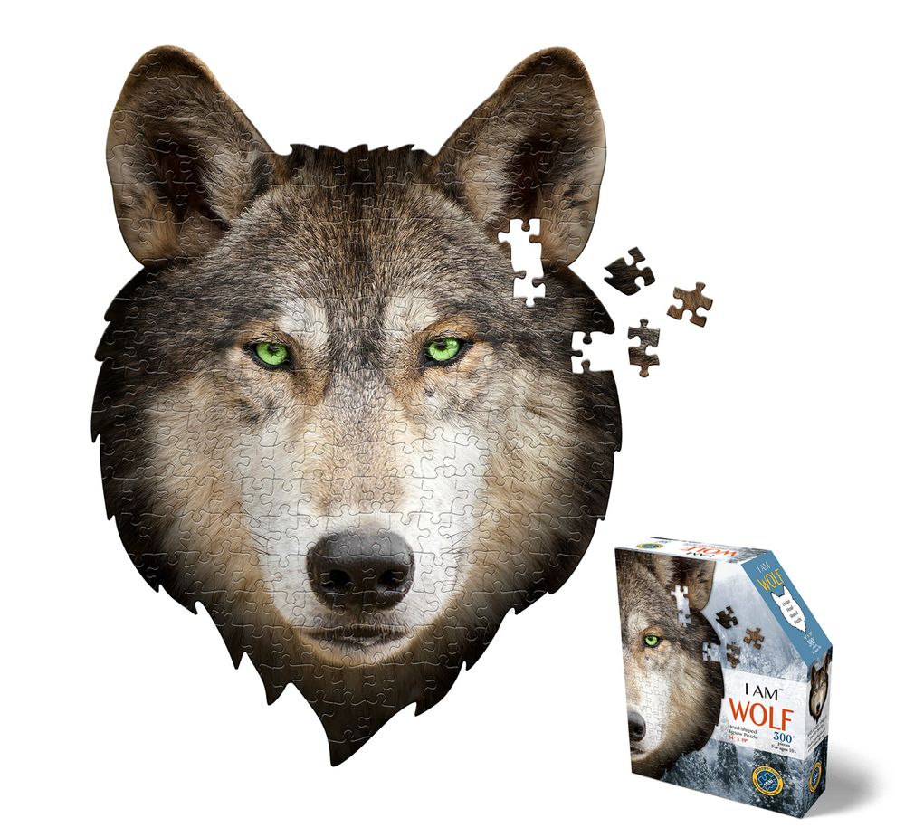 Children's arts and crafts - I AM 300 Puzzle: WOLF - MADD CAPP