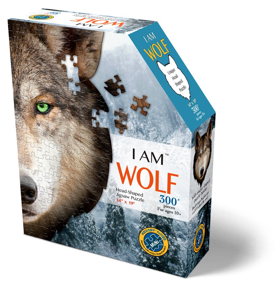 Children's arts and crafts - I AM 300 Puzzle: WOLF - MADD CAPP