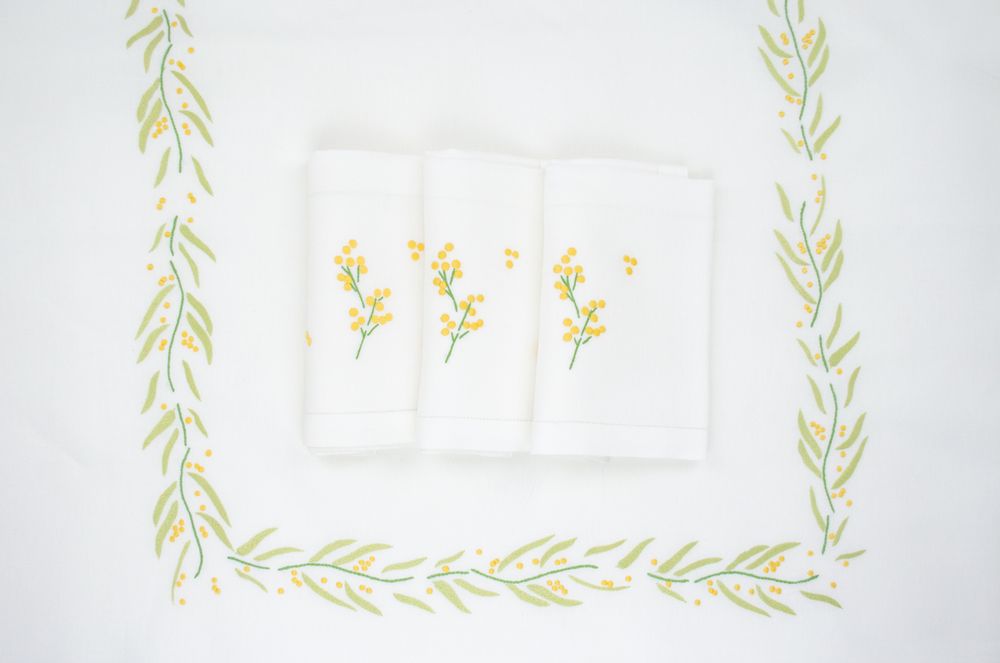 Table linen - Mimosa tablecloth & napkins - KISANY