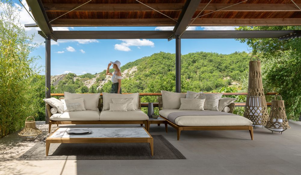 Lawn sofas - Cruise Teak collection - TALENTI SPA