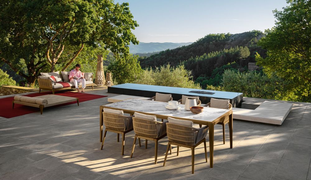 Lawn sofas - Cruise Teak collection - TALENTI SPA