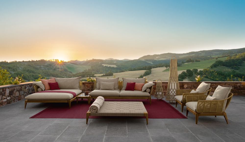 Lawn sofas - Cruise Teak collection - TALENTI SPA