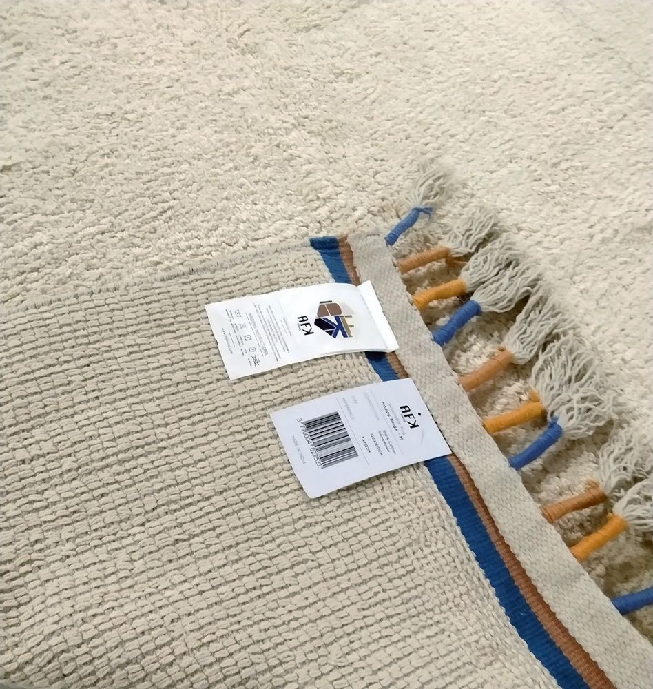 Tapis - Tapis Kilim en coton STRIPES - Beige side - AFK LIVING DESIGNER RUGS