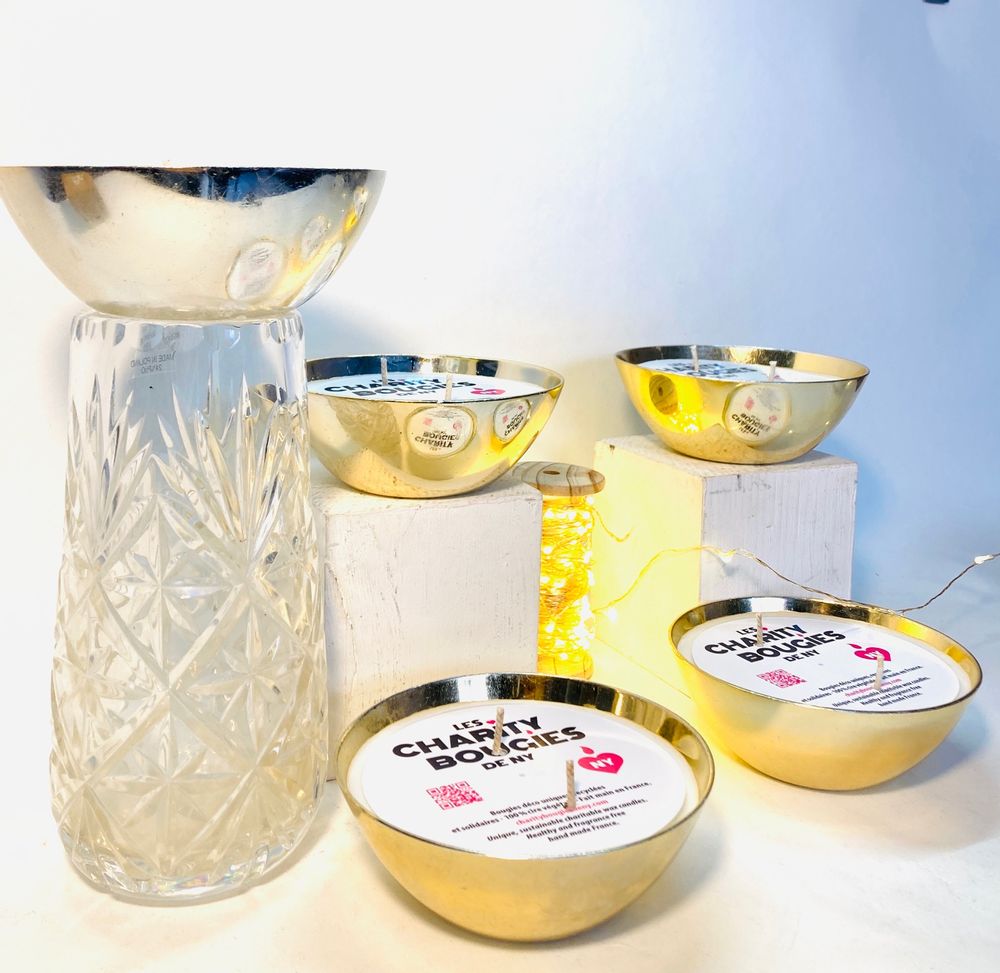 Decorative objects - CHARITY CANDLES METAL M - CHARITY BOUGIES DE NY