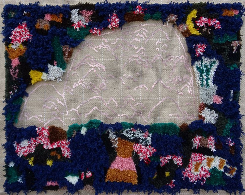 Decorative objects - Visit to the mountain (wall rug – 210)               - SARA PEREIRA ATELIER