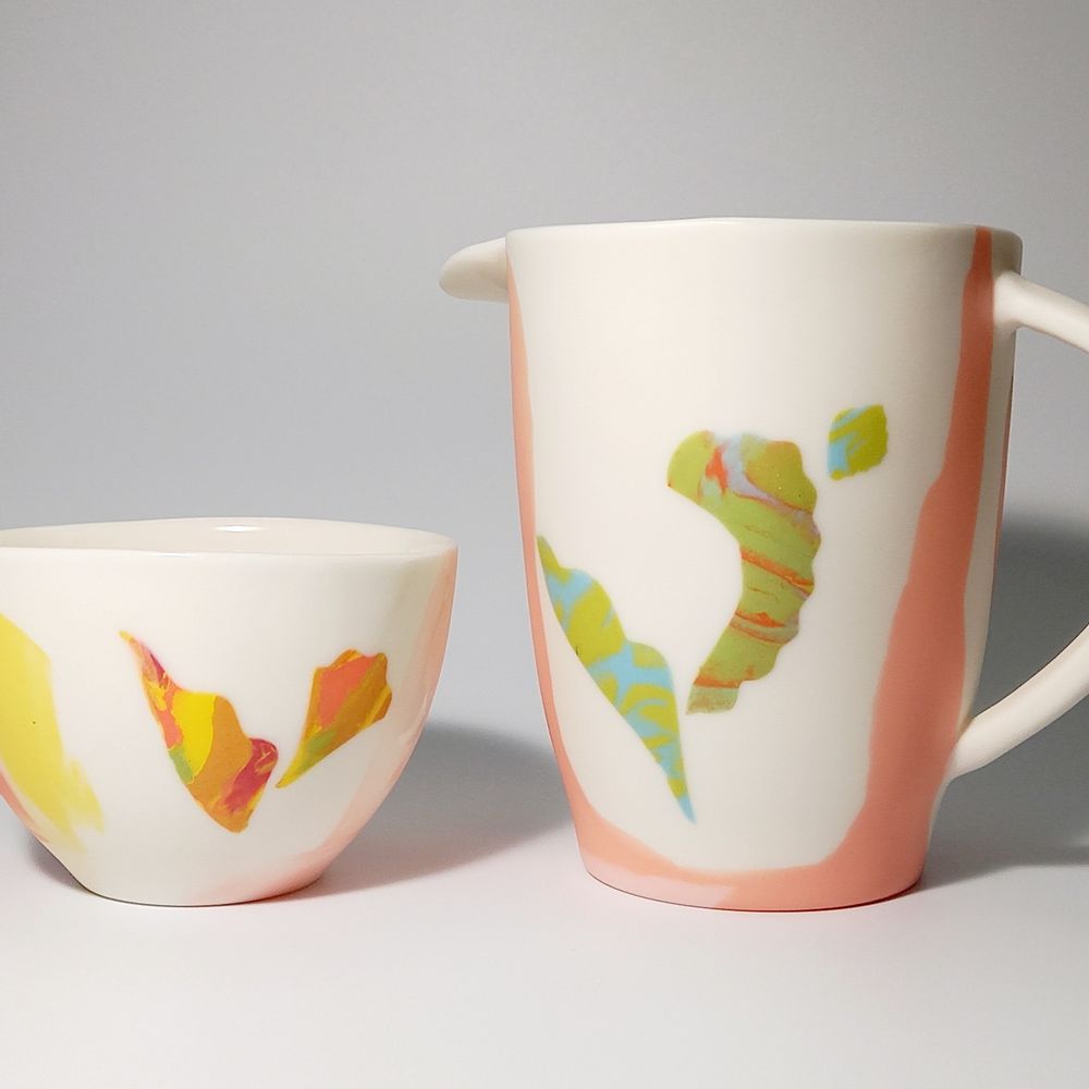 Objets de décoration - Ensemble de mug et pitcher FULL COLOR TRO - MPR STUDIO