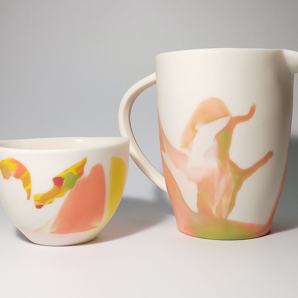 Objets de décoration - Ensemble de mug et pitcher FULL COLOR TRO - MPR STUDIO