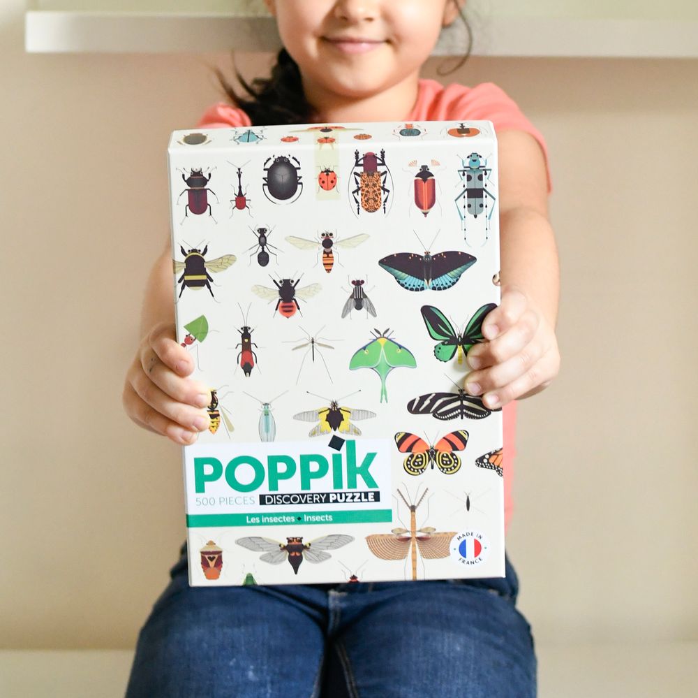 Jeux enfants - Puzzle éducatif 500 pièces - INSECTES - POPPIK - BAYARD JEUNESSE