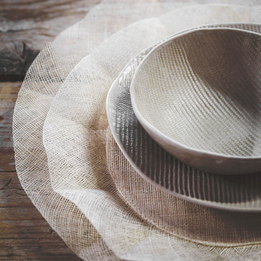 Placemats - 100% abaca underplates and placemats - FIORIRA UN GIARDINO SRL