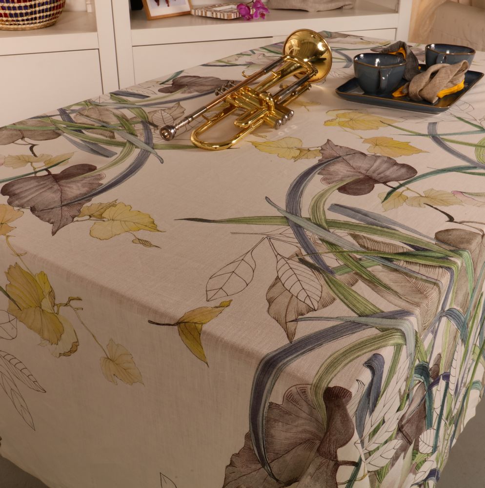 Linge de table textile - NAPPE ORCHIDÉE 100% LIN - NENCIONI CASA - TELENE