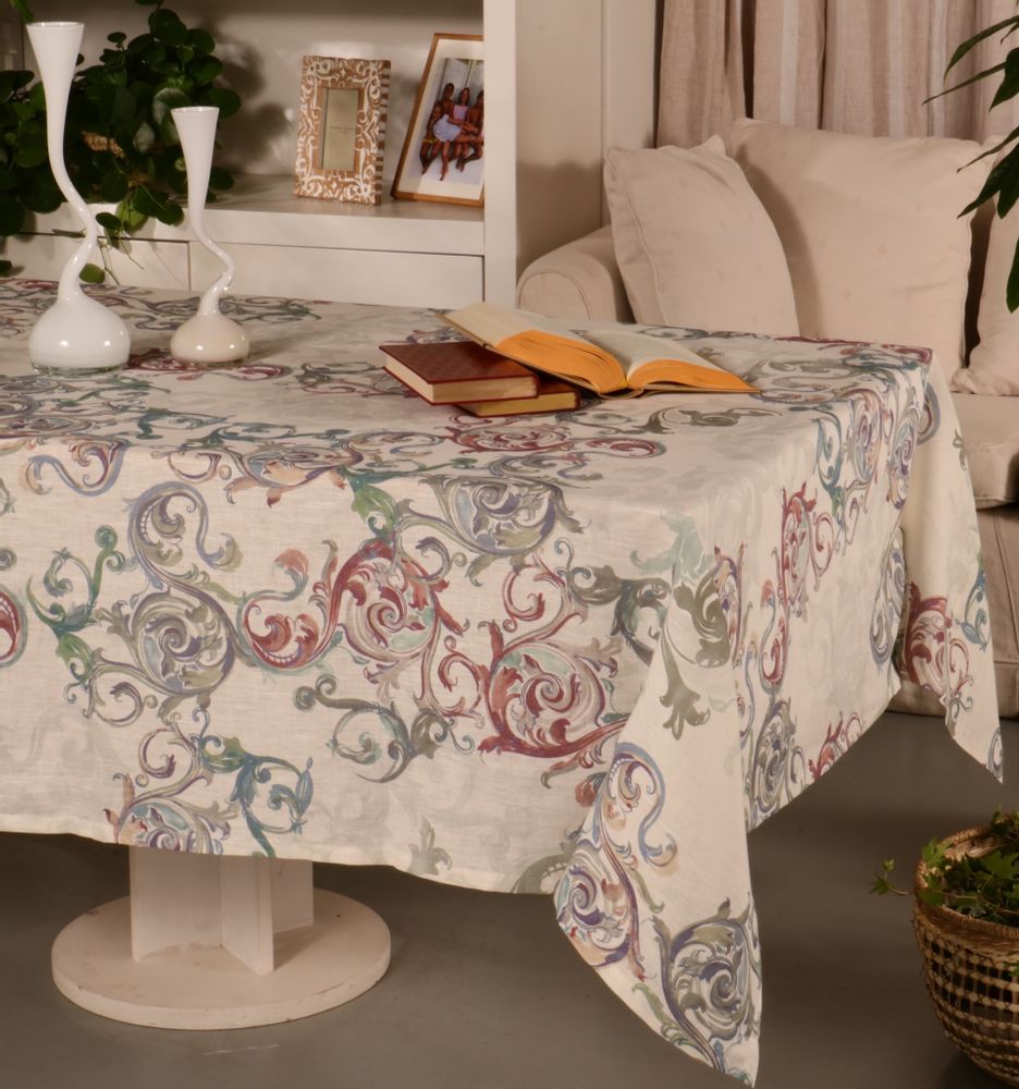 Linge de table textile - NAPPE DÉCORO 100% LIN - NENCIONI CASA - TELENE