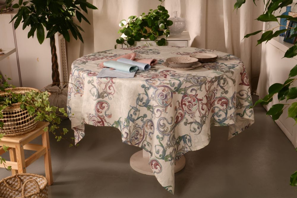 Linge de table textile - NAPPE DÉCORO 100% LIN - NENCIONI CASA - TELENE