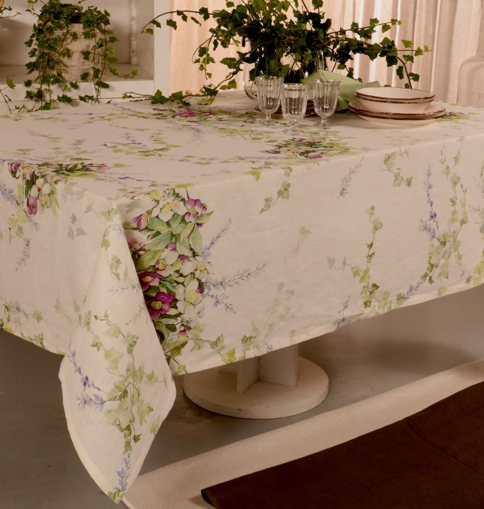 Linge de table textile - NAPPE EDERA 100% LIN - NENCIONI CASA - TELENE