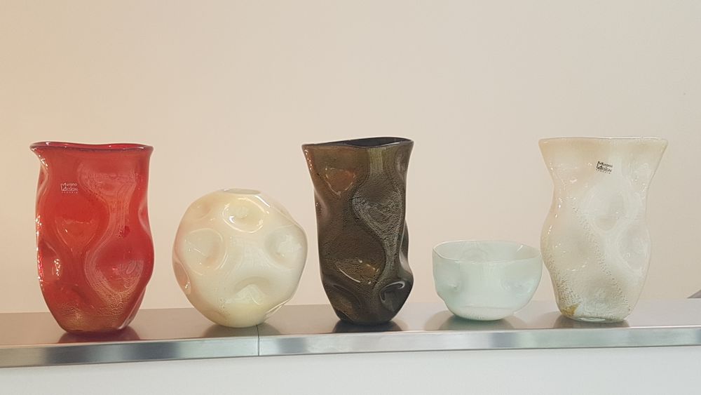 Art glass - Golden crinkled - VETRERIA MURANO DESIGN
