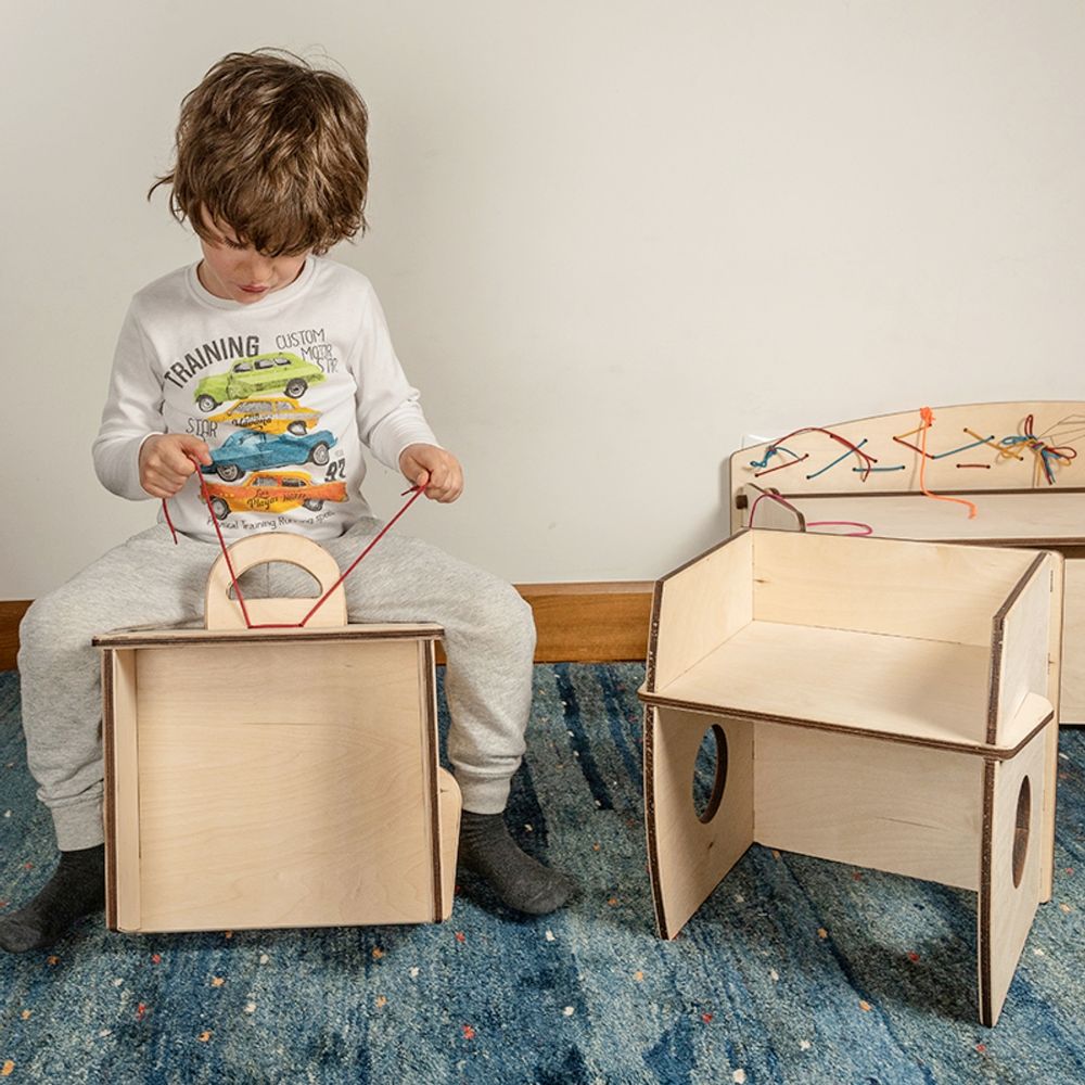 Children's tables and chairs - Dindola, the three in one chair - NINIDESIGN