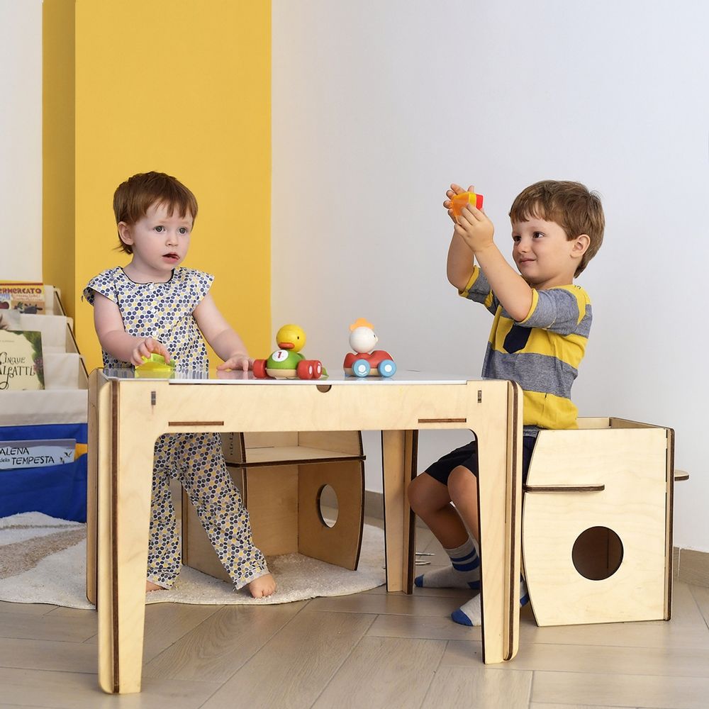 Chambres d'enfants - Tavoluccico, Reggio Emilia table légère pour enfants - NINIDESIGN