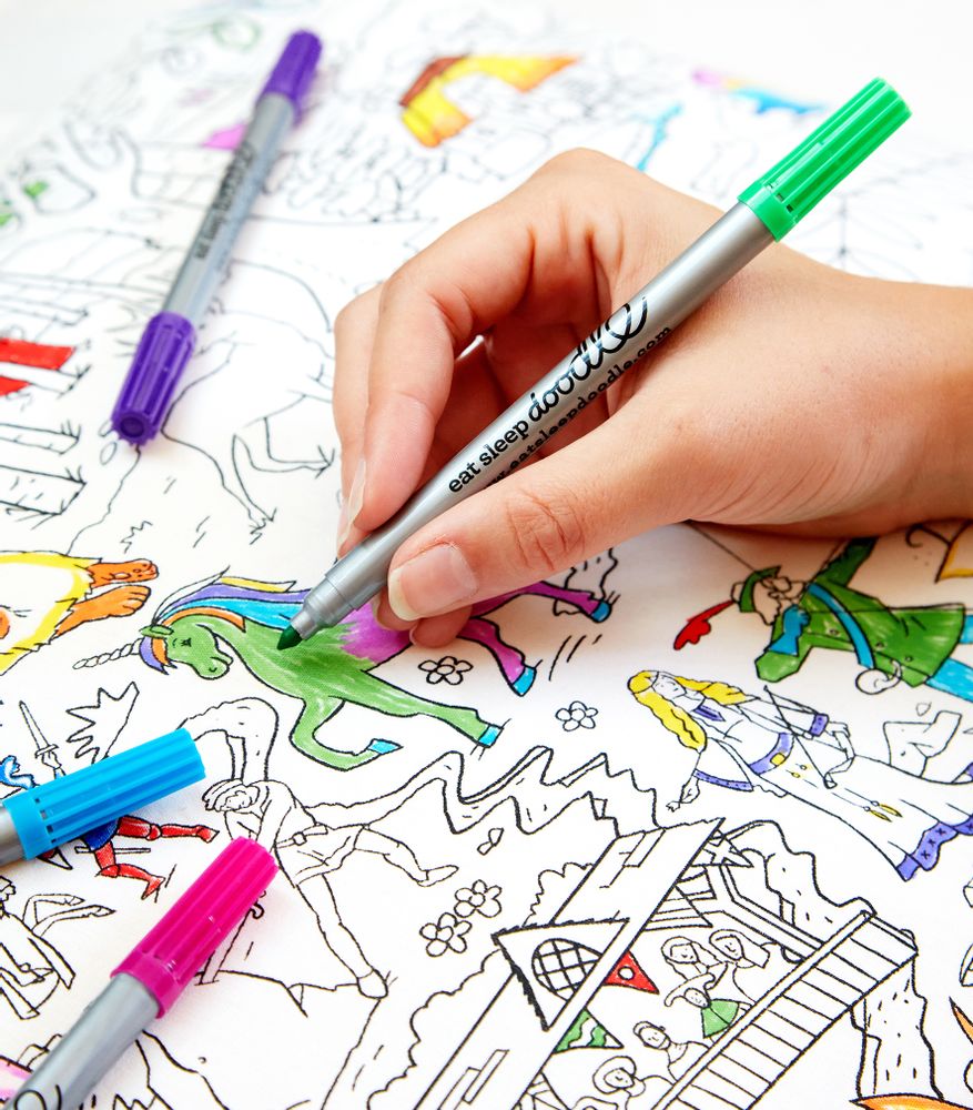 Papeterie bureau - set d'artiste de 20 marqueurs lavables - EATSLEEPDOODLE