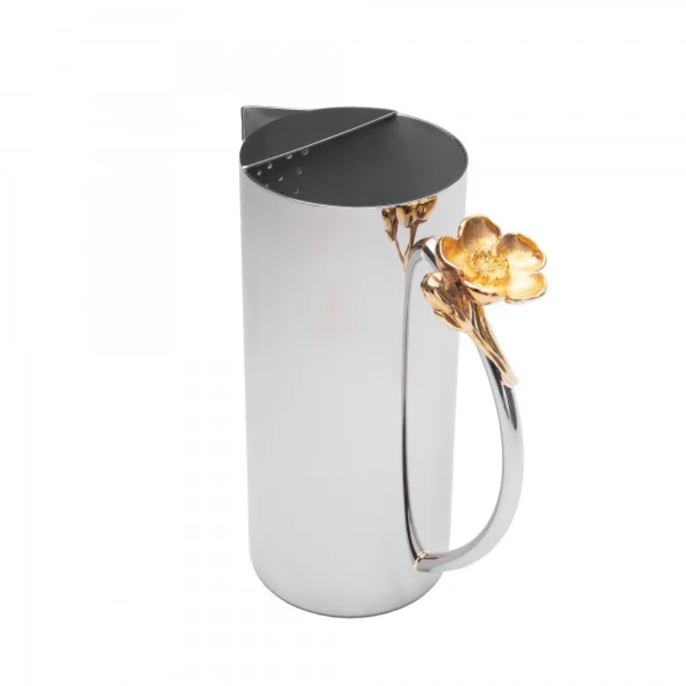 Accessoires thé et café - Broc à eau Flor - ORFÈVRERIE ROYALE