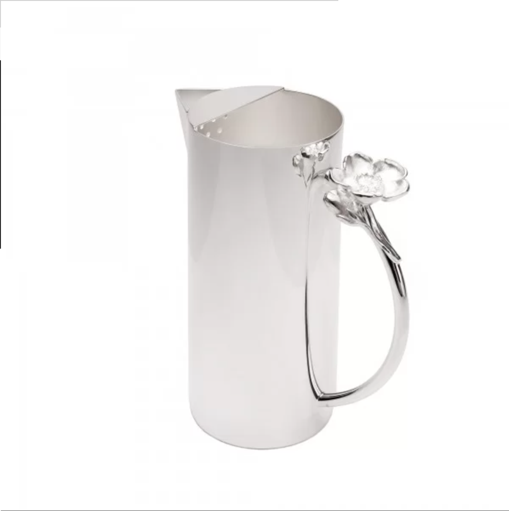 Accessoires thé et café - Broc à eau Flor - ORFÈVRERIE ROYALE