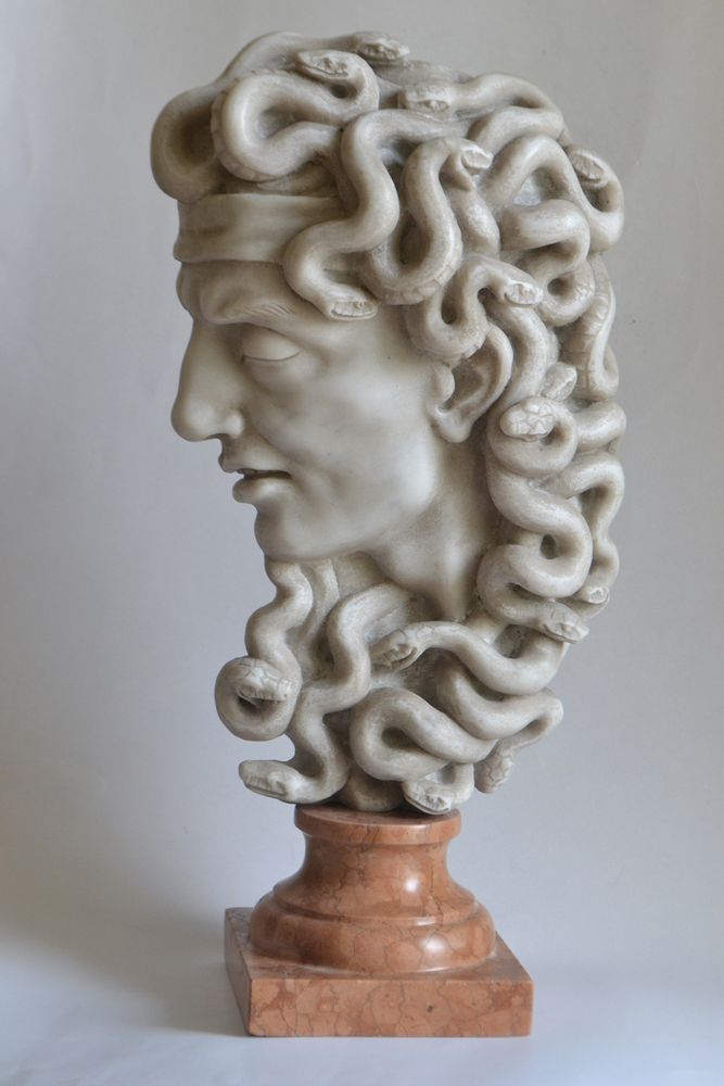 Sculptures, statuettes and miniatures - Marble "Medusa" Head - TODINI SCULTURE
