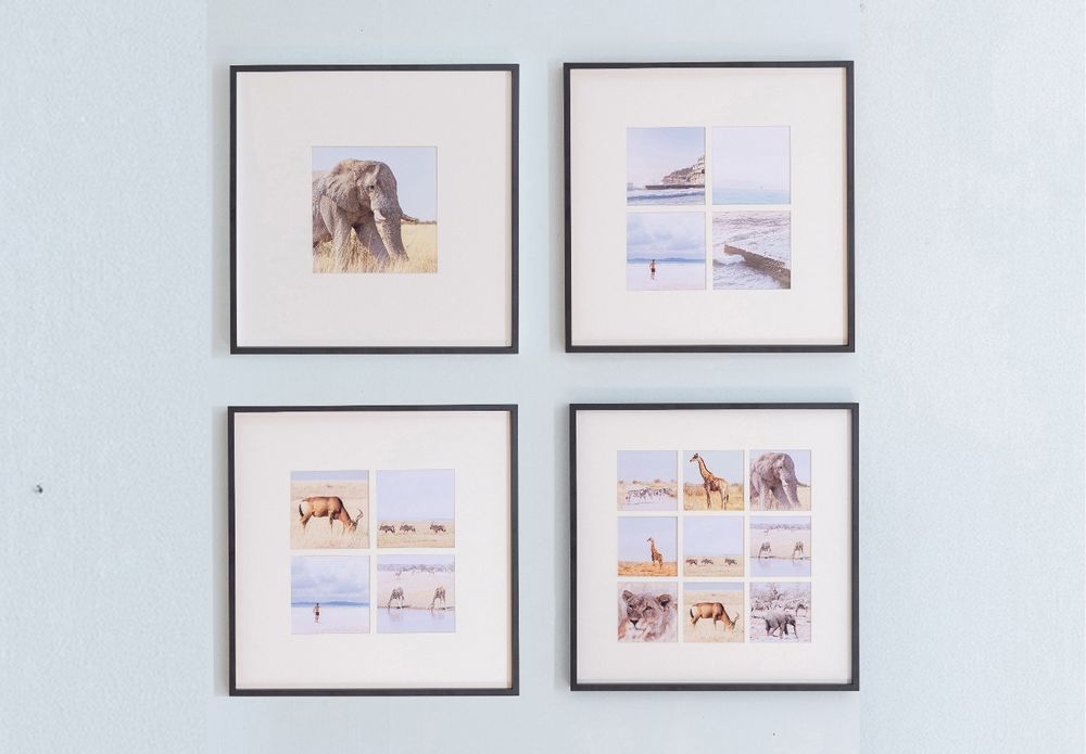 Hotel bedrooms - Wall Hanging Multi Aperture Frames - ADDISON ROSS