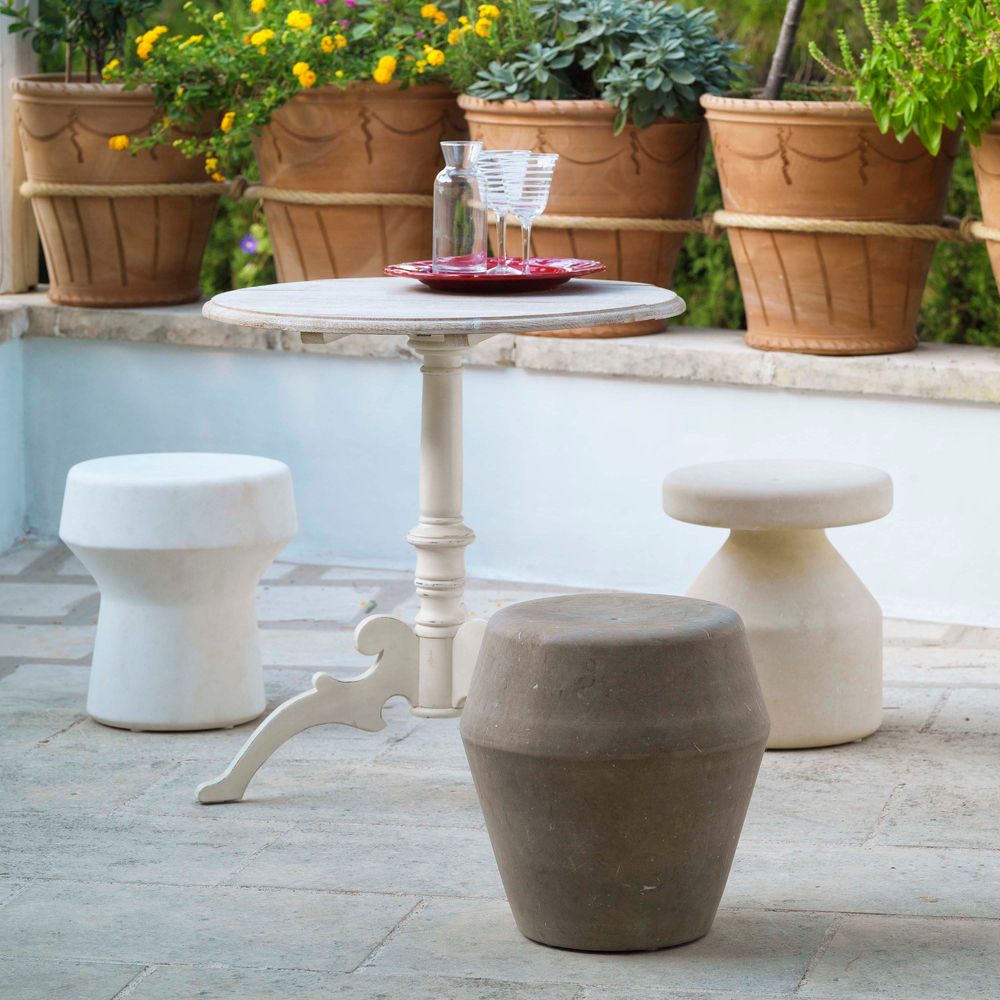 Stools for hospitalities & contracts - Mel, Gas, Ball - PIMAR ITALIAN LIMESTONE SPECIALIST