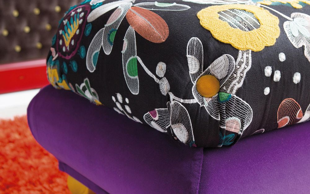 Stools - Pouff Vittorio 2 - MARIE MAISON SICILIAN DESIGN