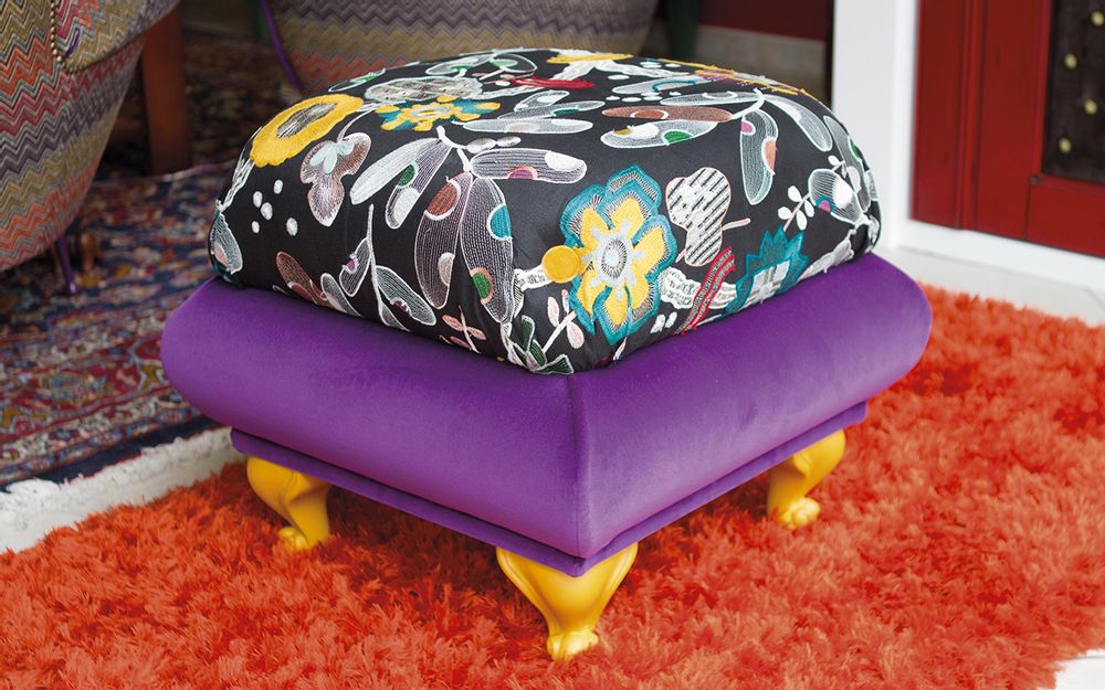 Stools - Pouff Vittorio 2 - MARIE MAISON SICILIAN DESIGN