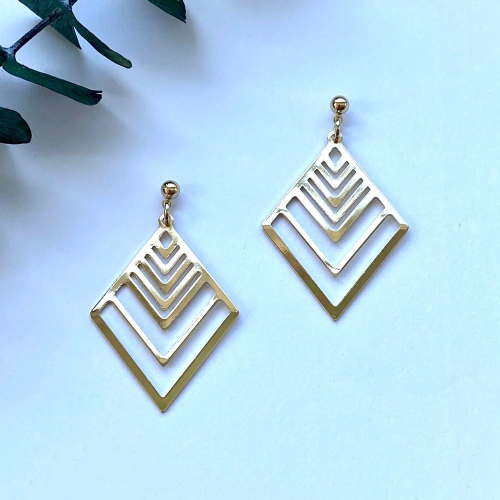 Bijoux - Boucles d'oreilles dorées à l'or fin ou argentées (rhodium) - NAO JEWELS