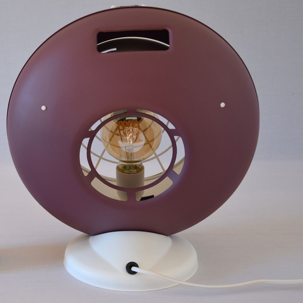 Objets design - Luminaire éthique upcycling design Elge Violet - ARTJL