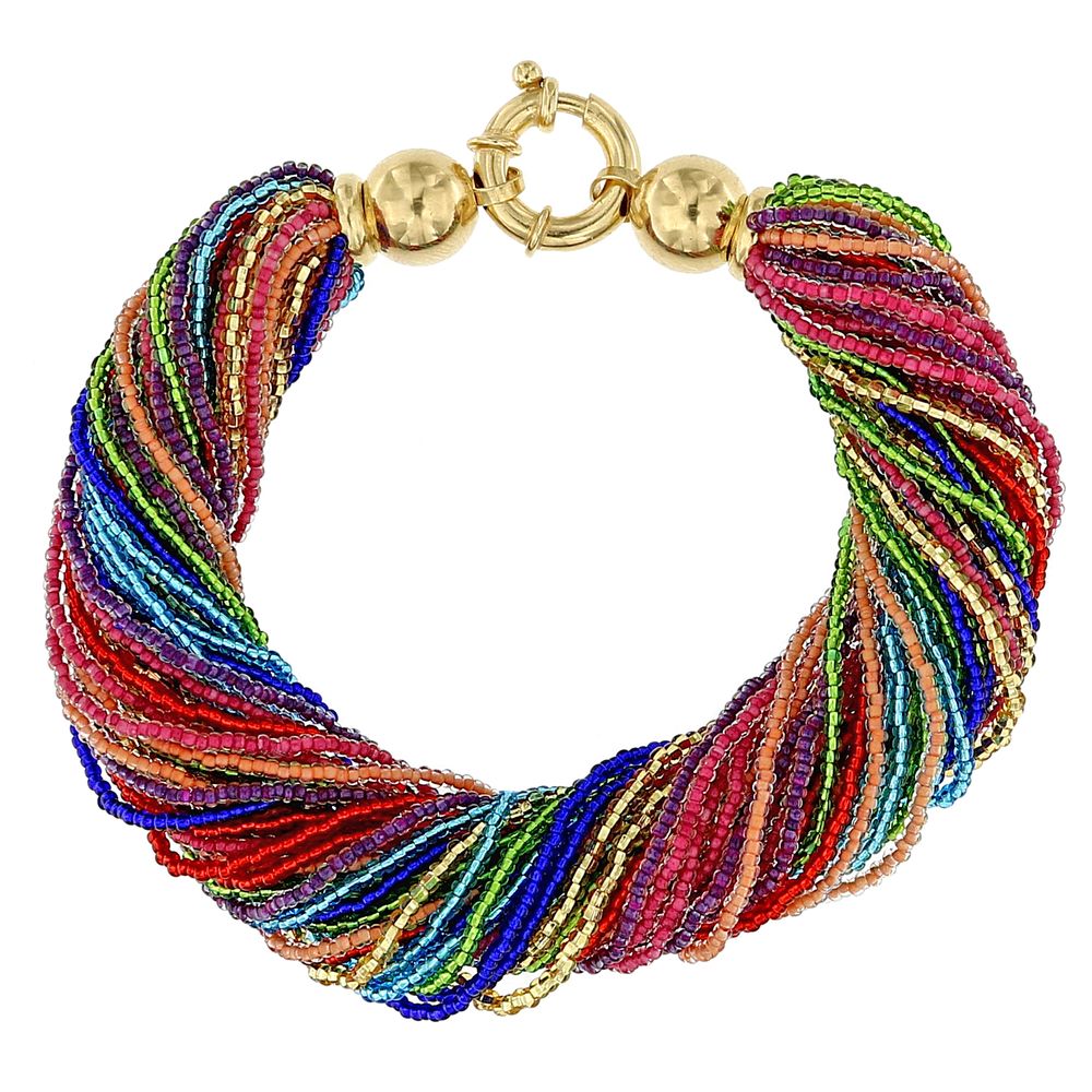Bijoux - Bracelet multi-brins arc-en-ciel - LINEA ITALIA SRL