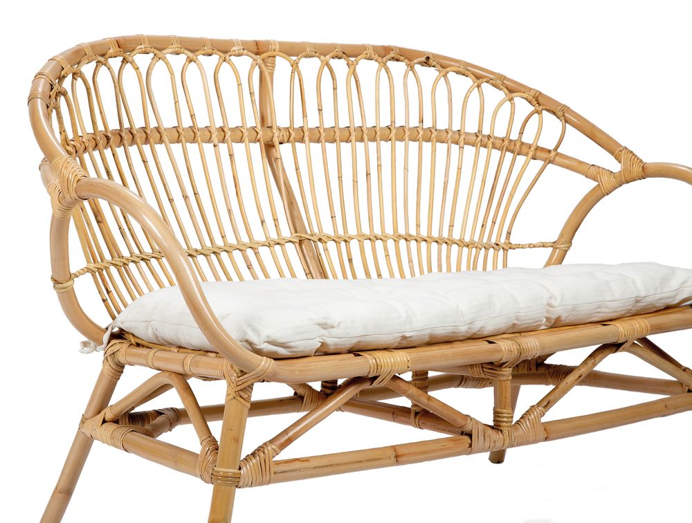 Benches - RATTAN BENCH SEAT 120X67X85 MU21121 - ANDREA HOUSE