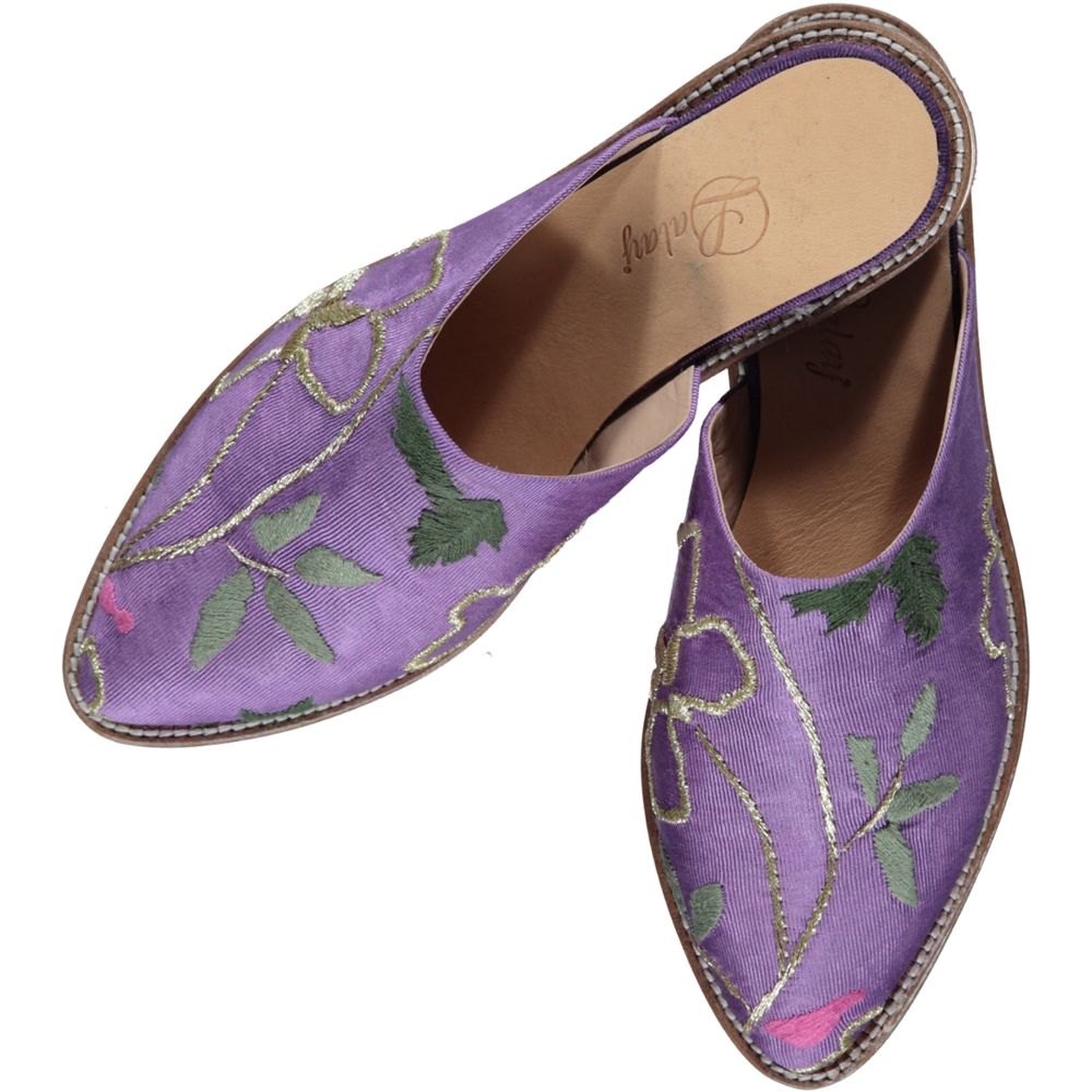 Chaussures - CHAUSSONS BRODÉS CHAUSSURES EN CUIR FAIT MAIN - LALAY