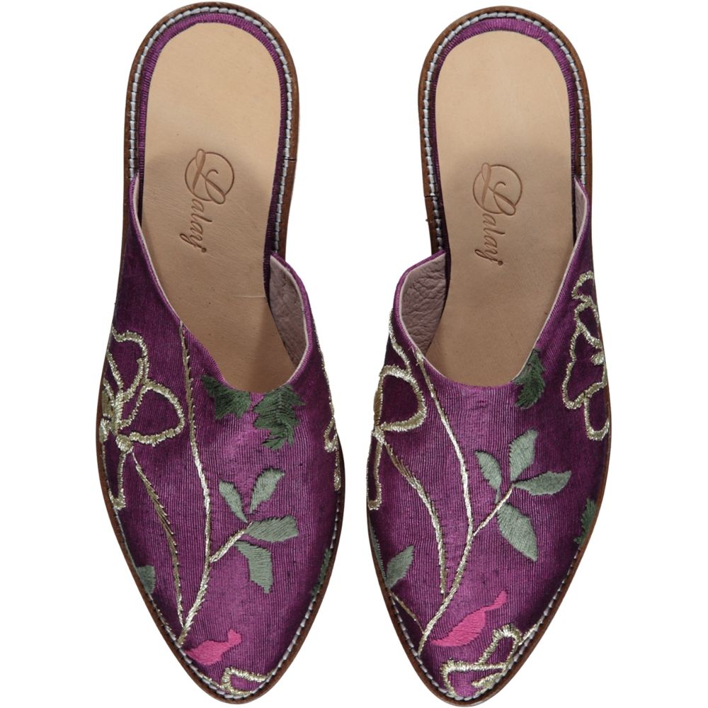 Chaussures - CHAUSSONS BRODÉS CHAUSSURES EN CUIR FAIT MAIN - LALAY