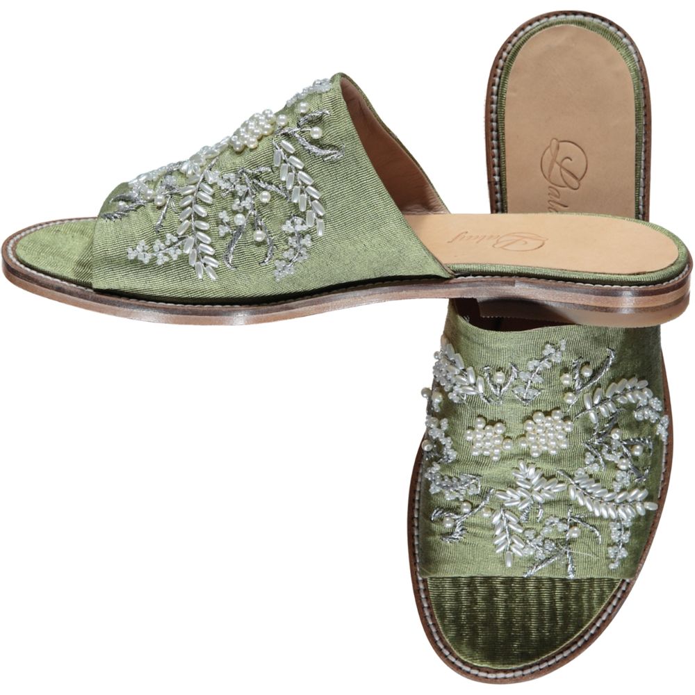 Chaussures - CHAUSSONS BRODÉS CHAUSSURES EN CUIR FAIT MAIN - LALAY