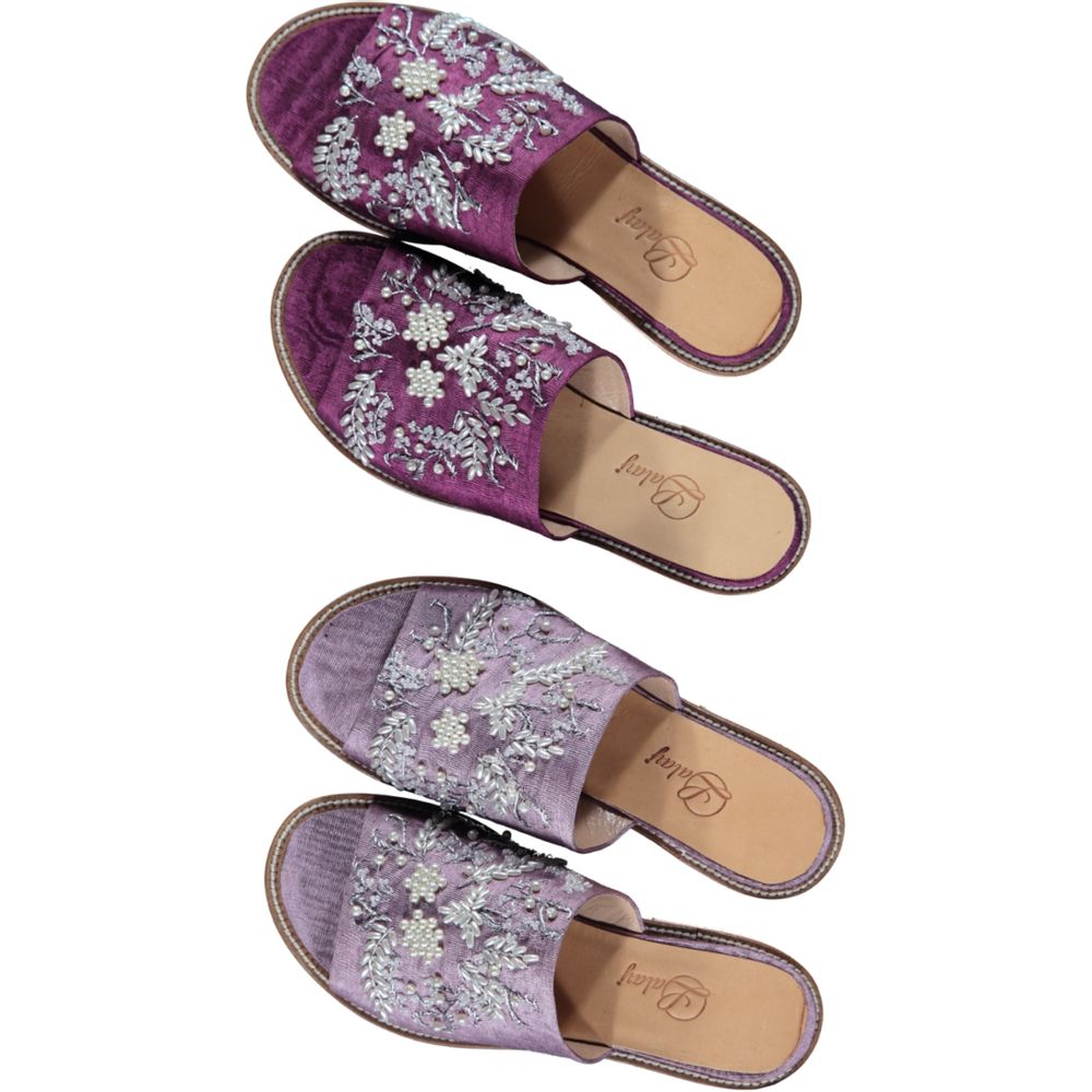 Chaussures - CHAUSSONS BRODÉS CHAUSSURES EN CUIR FAIT MAIN - LALAY