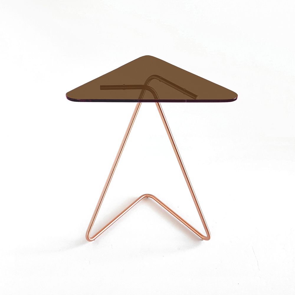 Tables basses - The Triangle Table / Copper. - KRAY STUDIO