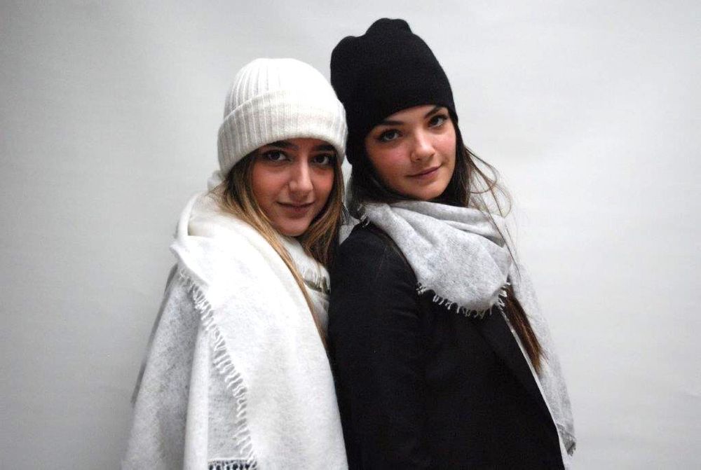 Hats - cashmere beanie, ribbed beanie, lapel beanie, cashmere knitted hat - COCOON PARIS