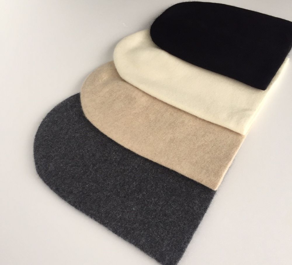 Chapeaux - Bonnet en cachemire double épaisseur en jersey, réversible. - COCOON PARIS