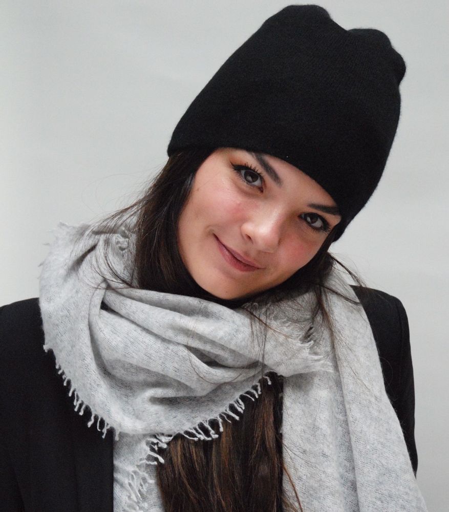Chapeaux - Bonnet en cachemire double épaisseur en jersey, réversible. - COCOON PARIS