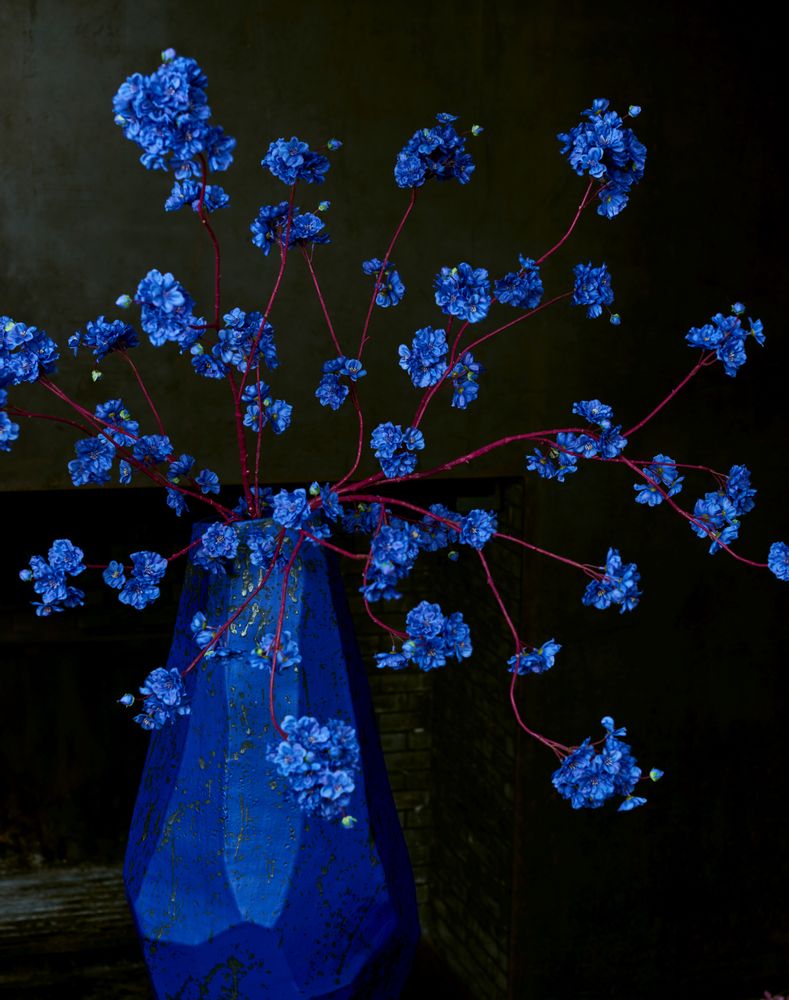 Décorations florales - AW21  Blue Hydrangeas - Silk-ka Artificial flowers and plants for life! - SILK-KA