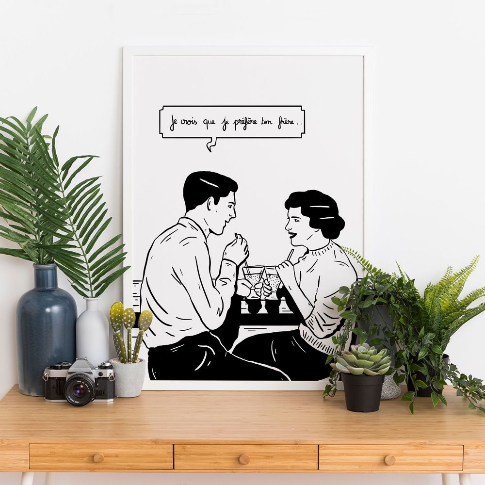 Affiches - Affiches / Illustrations - Noir et blanc - Cloé Bourguignon - SERGEANT PAPER
