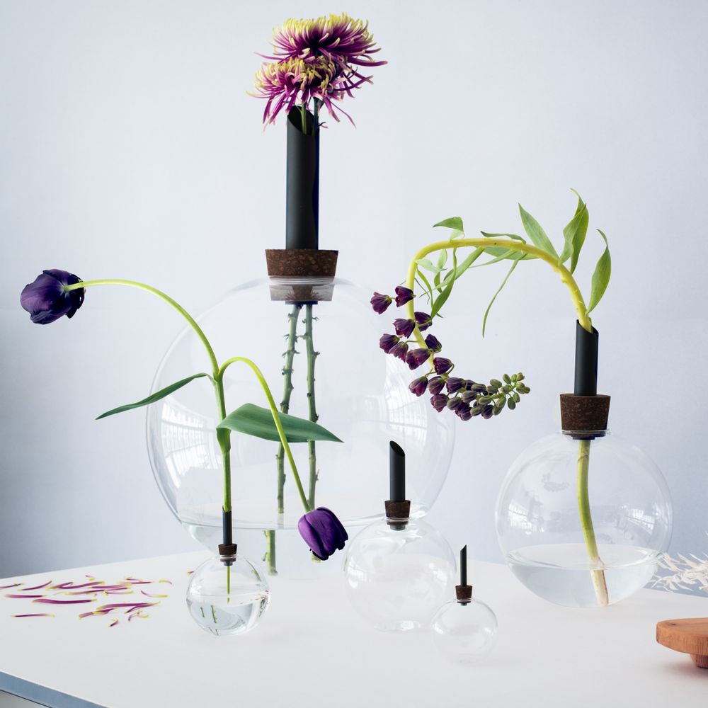Design objects - Glasilium / Consilium - Black copper & smoked cork - SCANDINAVIA FORM