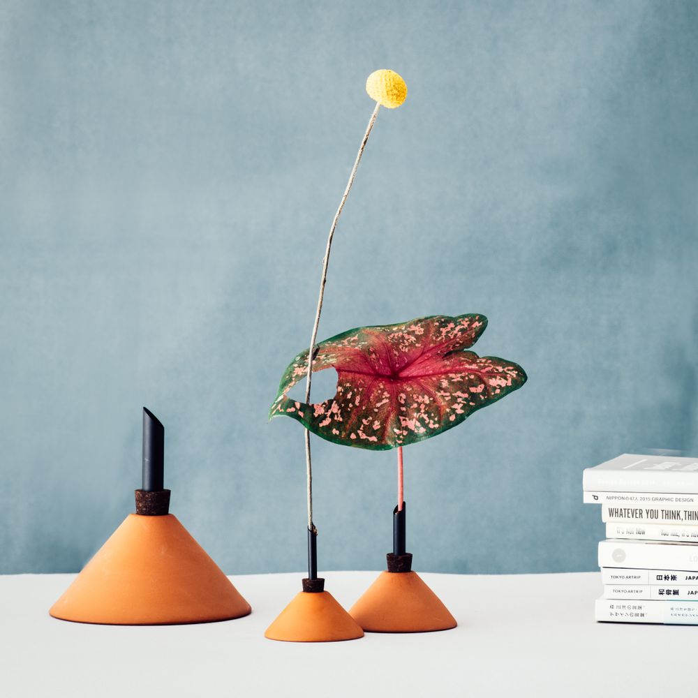 Design objects - Glasilium / Consilium - Black copper & smoked cork - SCANDINAVIA FORM