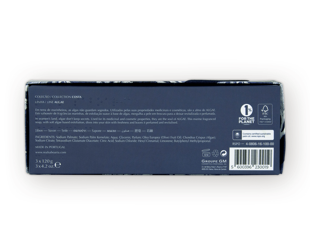 Soaps - Algae Set of 3 Soaps - REAL SABOARIA