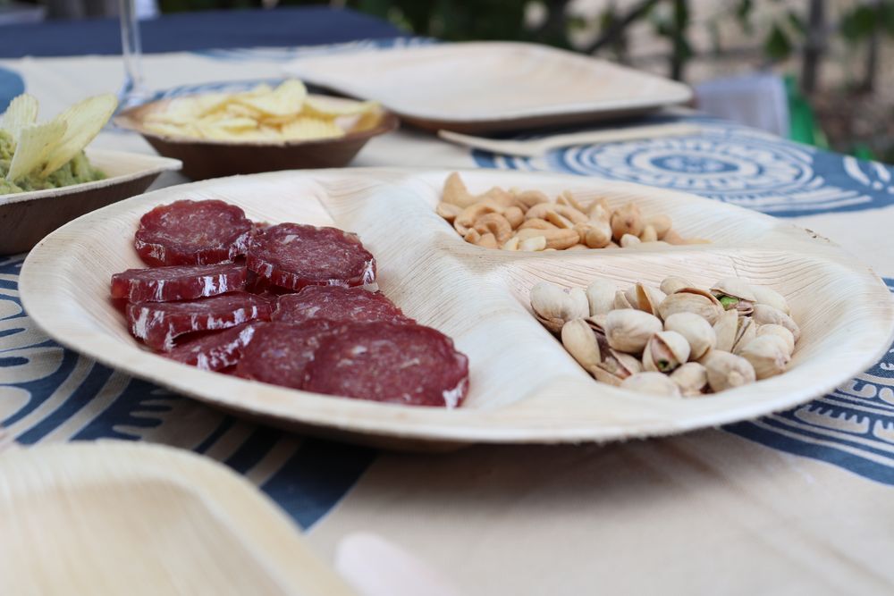 Plats et saladiers - Lot de 6 assiettes à compartiment (diam 25cm) - ARECABIO
