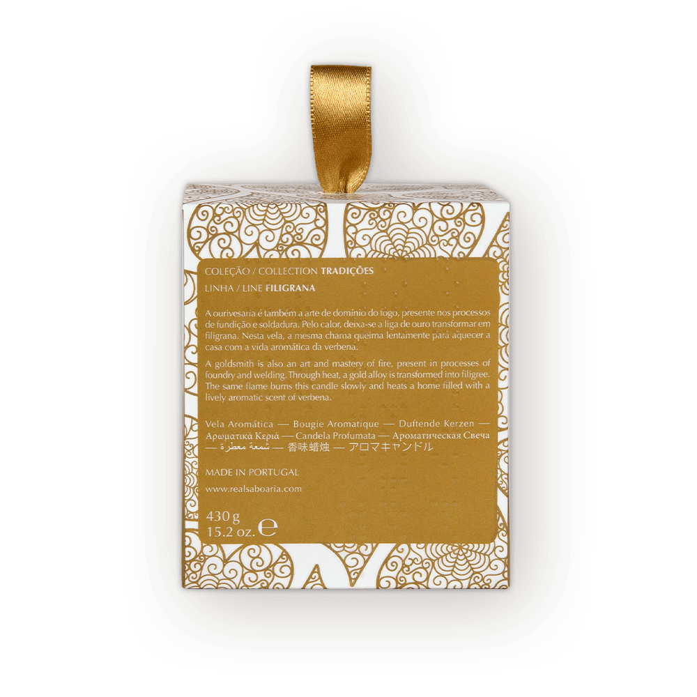 Bougies - Bougie Parfumée Filigrana - REAL SABOARIA